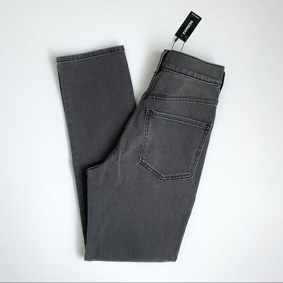 NWT Super High Waist Beaded Side Slim Jeans express Womens pants leggings sequin - Picture 5 of 16